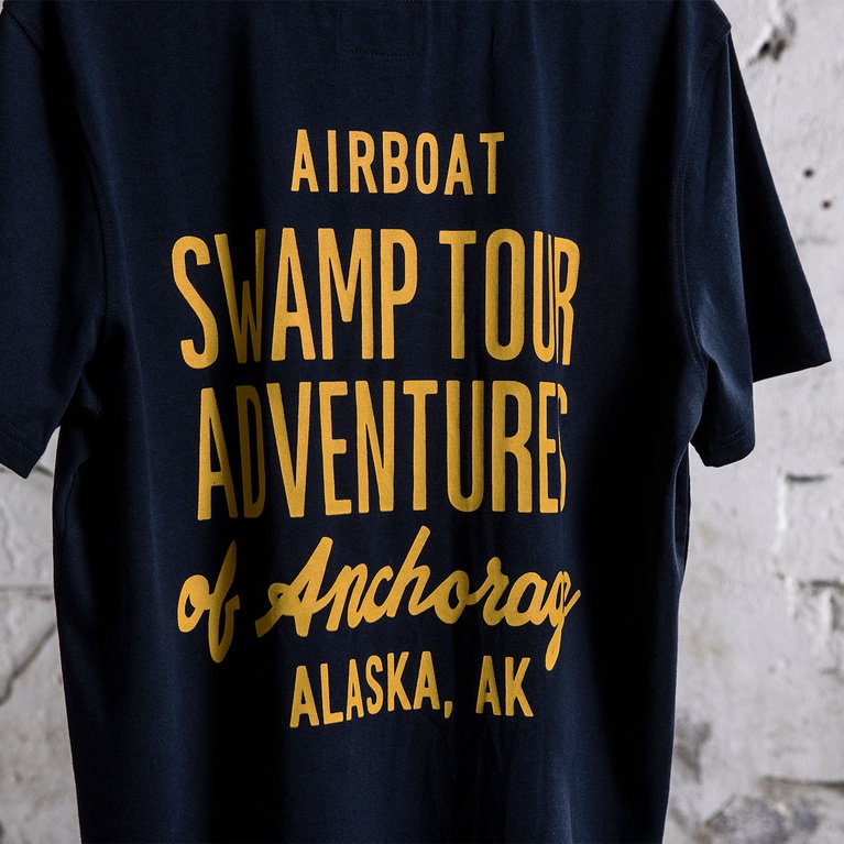 Printed Vintage Tee Navy 4